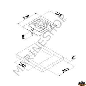 CAN PC1320 Tekli Gömme Ocak