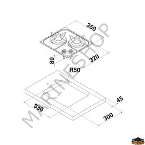 CAN PC1321 Çiftli Gömme Ocak