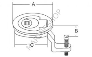 Gömme kulp - Kilitli 61mm