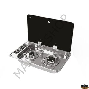 CAN FC1336 Kapaklı Gömme Çiftli Ocak