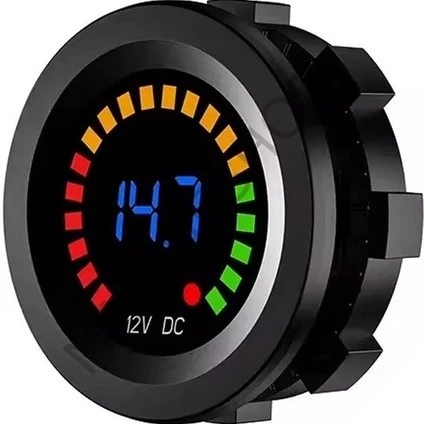 12V Voltmetre (PLASTİK KASA) Voltaj Aralığı：6-30V