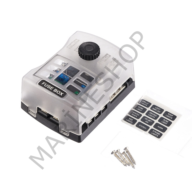 İKAZ IŞIKLI 6'LI DC SİGORTA KUTUSU