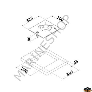 CAN PV1320 Tekli Cam Yüzeyli Kare Gömme Ocak