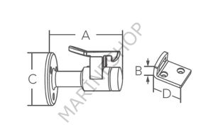 Stoper 85x50mm