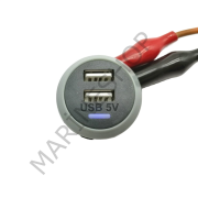 Mellifera Çift USB Şarj Soketi 12V 24V 4.8A Güç Çıkışı Adaptörü