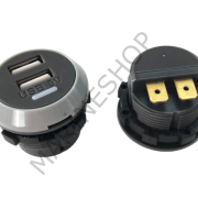 Mellifera Çift USB Şarj Soketi 12V 24V 4.8A Güç Çıkışı Adaptörü