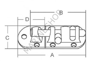 Sürgü kilit 90x39mm