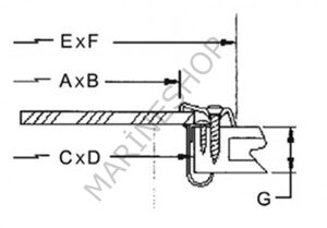 Oval sabit lumboz 153X356MM