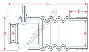 PSS Şaft keçesi - 40mmx2.3/4''