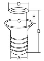 SU GİDERİ. PASL.ÇELİK 13MM