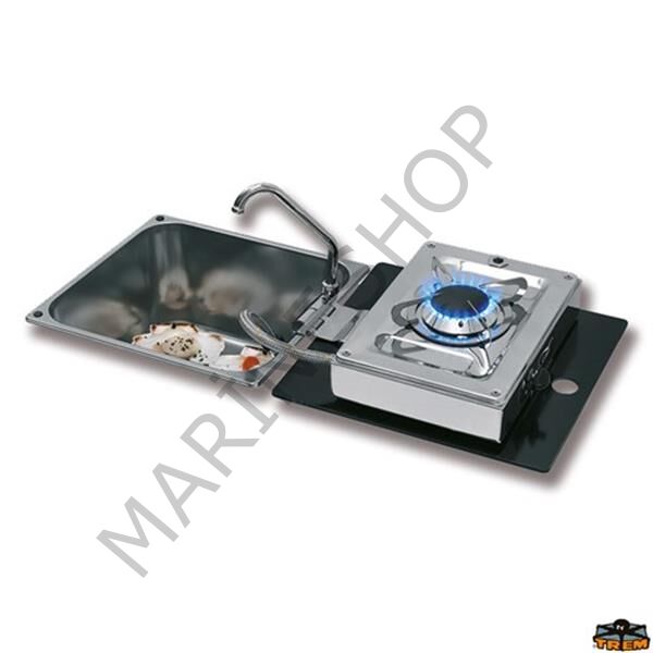 CAN LC1710-S-FP Kare Evyeli Musluklu Ocak