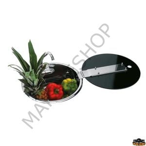 CAN LR1751 Musluklu Kapaklı Yuvarlak Evye