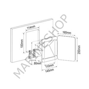 Nuova Rade Dolum Ağızları için Plastik Kapaklı Yuva