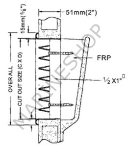 Makine dairesi havalandırması  178X457MM