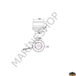 Trem “Gemini 360°” Led Çıpa Feneri, Siyah