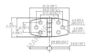 Kapaklı Menteşe 40X81mm