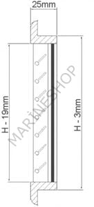 Hava emiş ızgarası. Tik 305X152mm