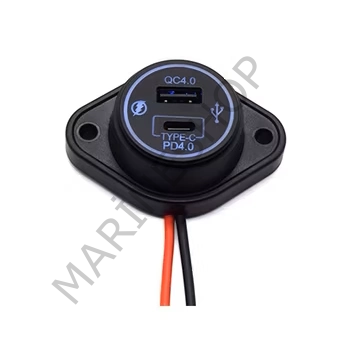 Bir Usb Type-A ve  Bir Usb Type-C Şarj Cihazı