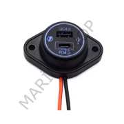 Bir Usb Type-A ve  Bir Usb Type-C Şarj Cihazı