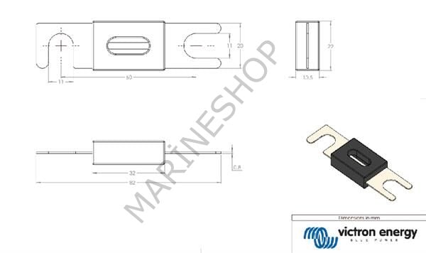 ANL Fuse 300A/80V For 48V (1 Pcs)