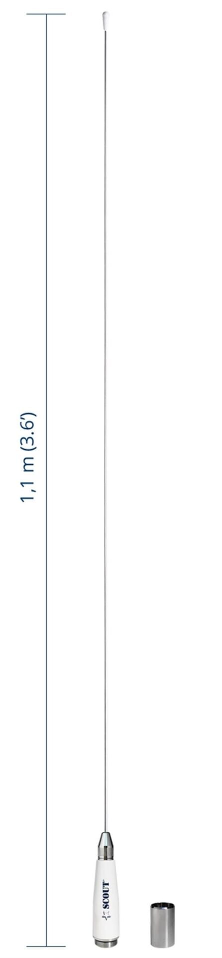 Scout Quick 3 Vhf Anteni Paslanmaz Çelik 1.1 Metre