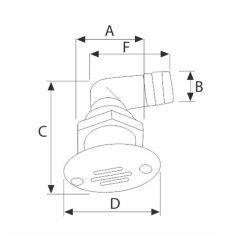 Tank havalandırma 90° Plastik