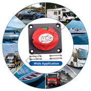DC Kesici Akü Şalteri 275A 2P 12-24V On-Off 32V