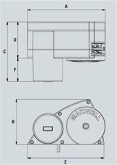 Maxwell HRC10-8 1000W 24V 8mm Tambursuz Yatık Irgat