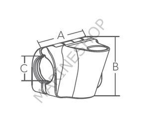 SunShade Tente Soketi Ø30mm, Sağ