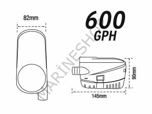 Nuova Rade 12V/600 Gph Otomatik Sintine Pompası