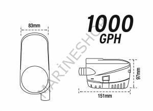Nuova Rade 24V/600 Gph Otomatik Sintine Pompası