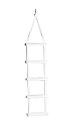 Beyaz Plastik basamaklı ip merdiven