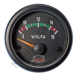 TREM VOLTMETRE 12V 8-16V ARASI SİYAH