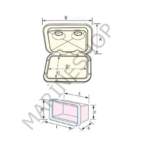 Genel Amaçlı Kutu/Olta Kutusu 27x37cm