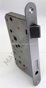 Polisajlı paslanmaz çelik tuvalet kapısı kilidi, sağ