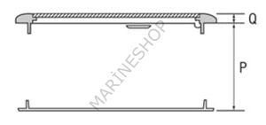 Nuova Rade plastik hatch 45X27CM