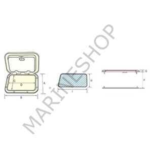 Nuova Rade plastik hatch 45X27CM
