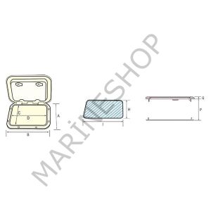 Nuova Rade plastik hatch 48X48CM