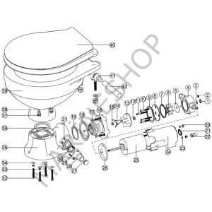 Nuova Rade 24V Elektrikli Tuvalet Tamir Takımı