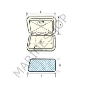 Nuova Rade Topline Plastik Kapak 270 X 375 mm Kilitli