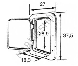 Nuova Rade Plastik Dolap, Beyaz, 180° Açılır, 37.5x27cm