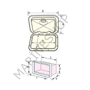 Nuova Rade Plastik Dolap, Beyaz, 180° Açılır, 37.5x27cm