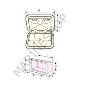 Nuova Rade Plastik Dolap 353x606 mm
