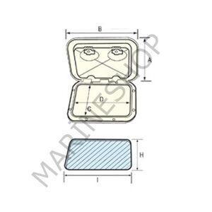 Nuova Rade Topline Plastik Kapak 460x525mm