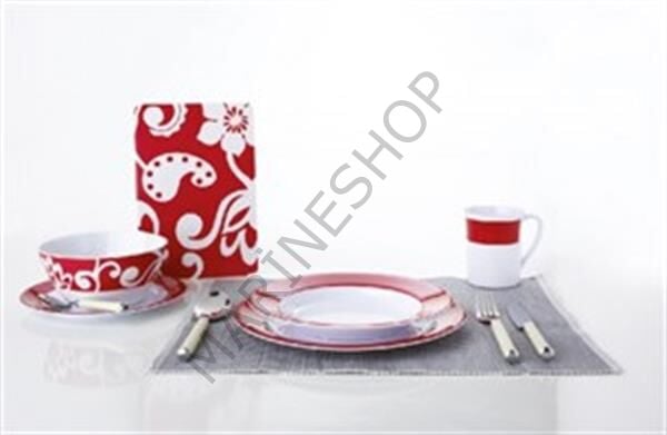 High-Line Sierra Red, 20 parça melamin yemek takımı