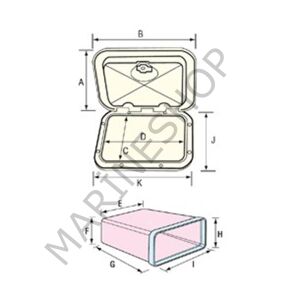 Nuova Rade Plastik Torpido Kutusu Kilitsiz