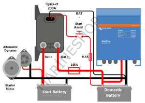 Cyrix-ct 12V/24V 230A Battery Combiner