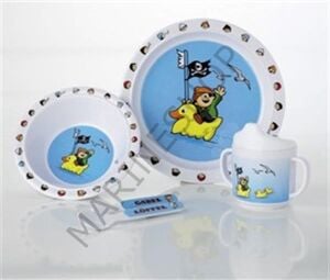 Pirates, 5 parça çocuk melamin yemek takımı