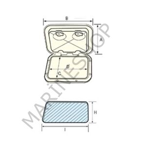 Nuova Rade Krome Plastik Kapak 315x440 mm