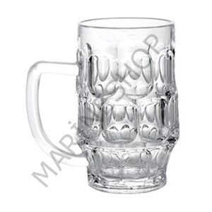 Bira bardağı, kulplu, 500 cl, polikarbonat. 2set